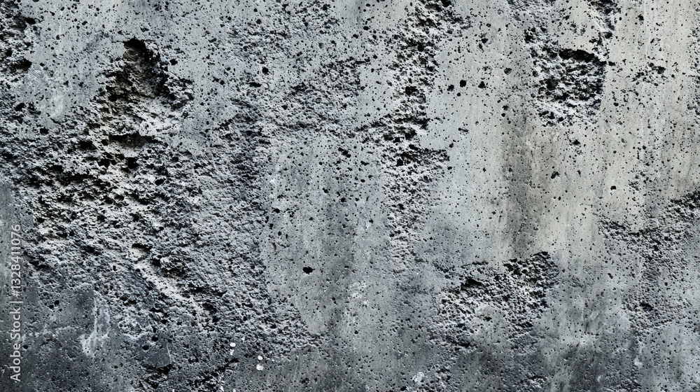 Poster weathered concrete texture: close-up of a rough, weathered concrete surface, showcasing the raw text