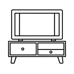 furniture line art vector illustration 