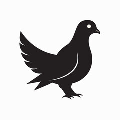 Obraz premium A dove vector-style illustration art.