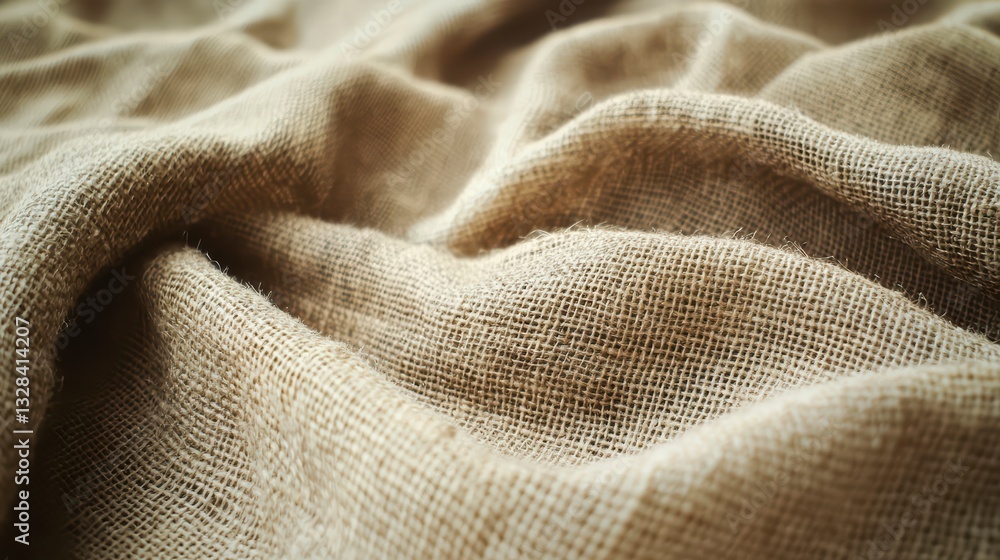 Poster earthy tones: detailed shot of textured fabric. featuring a macro perspective capturing the intricat