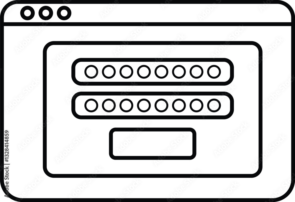 Poster screen with a password on it