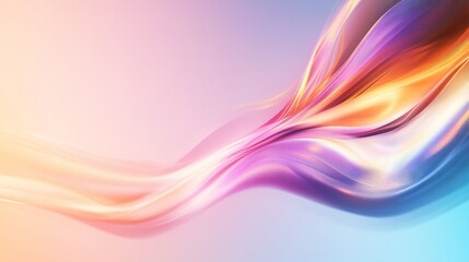 Naklejka premium Abstract flowing colors. Soft blend of pastel and vibrant hues