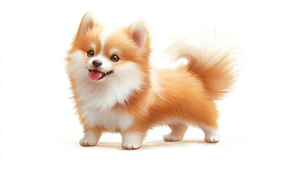 Obraz premium Adorable Puppy Standing Portrait