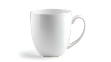 Obraz premium white ceramic mug isolated on white background