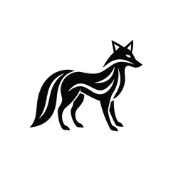 vector image of a fox vector illustration