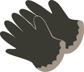 Stylized Illustration of Gloves
