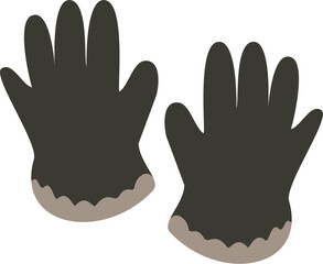 Obraz premium Stylized Illustration of Gloves
