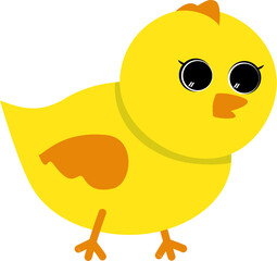 Cute Cartoon Chicken Illustration