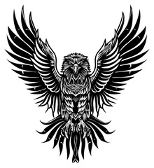 Obraz premium PNG Eagle emblem symbol animal.