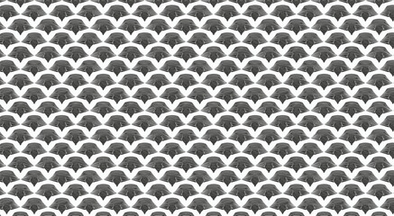 A mind bending black and white 3D optical illusion pattern with distorted geometric shapes and depth effects