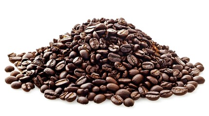 Obraz premium Pile of coffee grind ground coffee with coffee