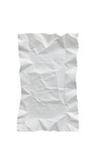 crumpled sheet of paper isolated