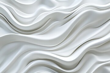 Obraz premium Organic-inspired 3D seamless white 