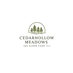 Fototapeta premium Cedarhollow Meadows Elder Care Logo