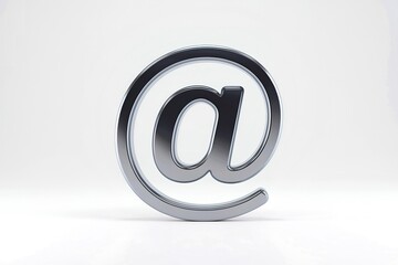 an at symbol (@) isolated on a white background