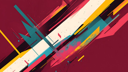 Fototapeta premium Abstract Colorful Waves with Flowing Lines