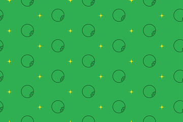 golf ball with star outline seamless pattern on green background set. doodle golf ball with burst illustration pattern background. golf ball with light background for packaging and merchandise