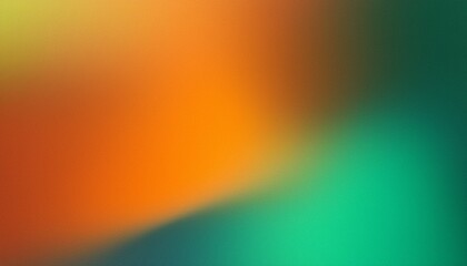 abstract noise light blur gradient green and orange background color wallpaper grainy fluid effect multicolor textured poster design