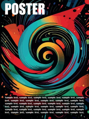 Abstract vector poster