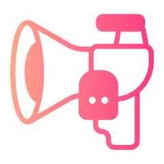 Megaphone gradient icon