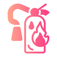 fire extinguisher gradient icon