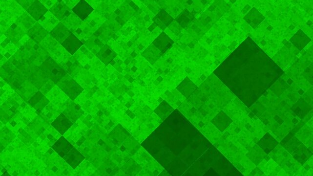 Green blocks form a vibrant digital mosaic, blending futuristic aesthetics with eco-conscious design for a modern, pixel-perfect look