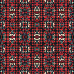 plaid pattern for textile design