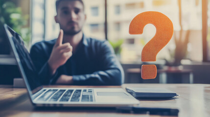 Businessmen engage with laptops to discuss questions in an office setting, collaborating on accounting projects and mentorship planning.