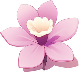 pink flower vector illustration