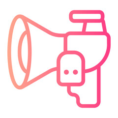 Megaphone gradient icon