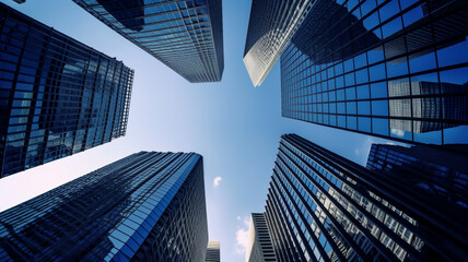 Fototapeta premium new york city skyscrapers