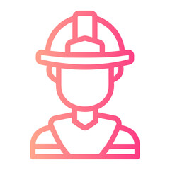 fireman gradient icon