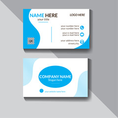 Creative clean and simple business card design.