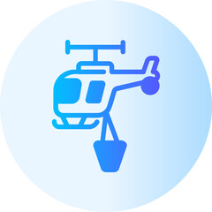 helicopter gradient icon
