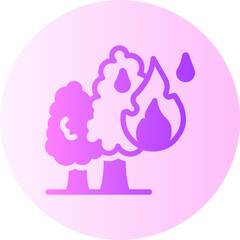 Wildfire gradient icon