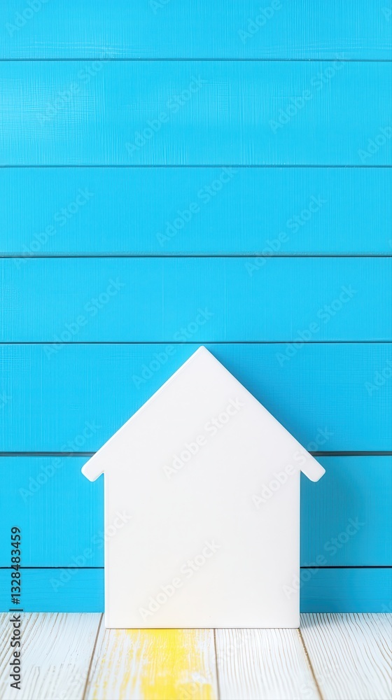 Poster unique architectural design of a house that resembles a traditional home with a modern twist and cop