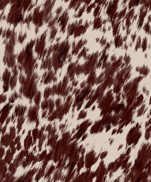pattern cow leather natural print animal skin. Realistic cow fur seamless skin pattern 