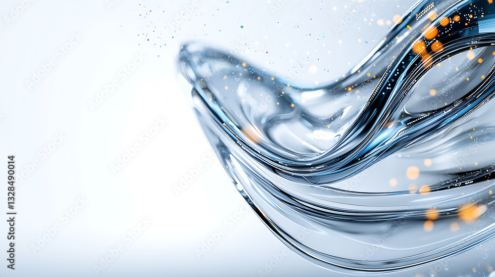 Poster fluid motion art abstract design digital graphics modern aesthetics close-up visual concept