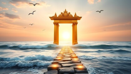 Golden Gate to the Sunlit Sea: A Path of Enlightenment