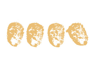 Top view bread texture imprint. Abstract sponge stamp structure. Bread slices pores surface. Minimalistic print image.