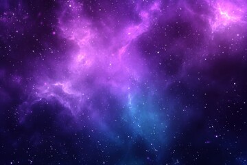 Fototapeta premium A cosmic purple and blue abstract gradient background. Featuring deep purples, blues, and hints of white