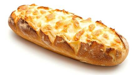 Cheese bread on white background for cutout