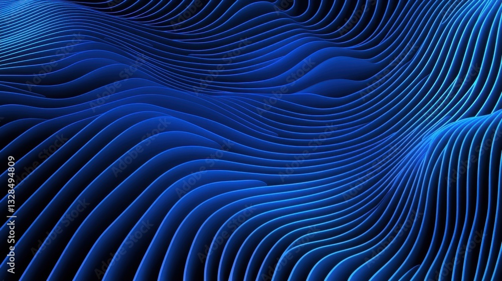 Poster a moody dark blue gradient background with a grainy texture and soft lighting effects for a modern d