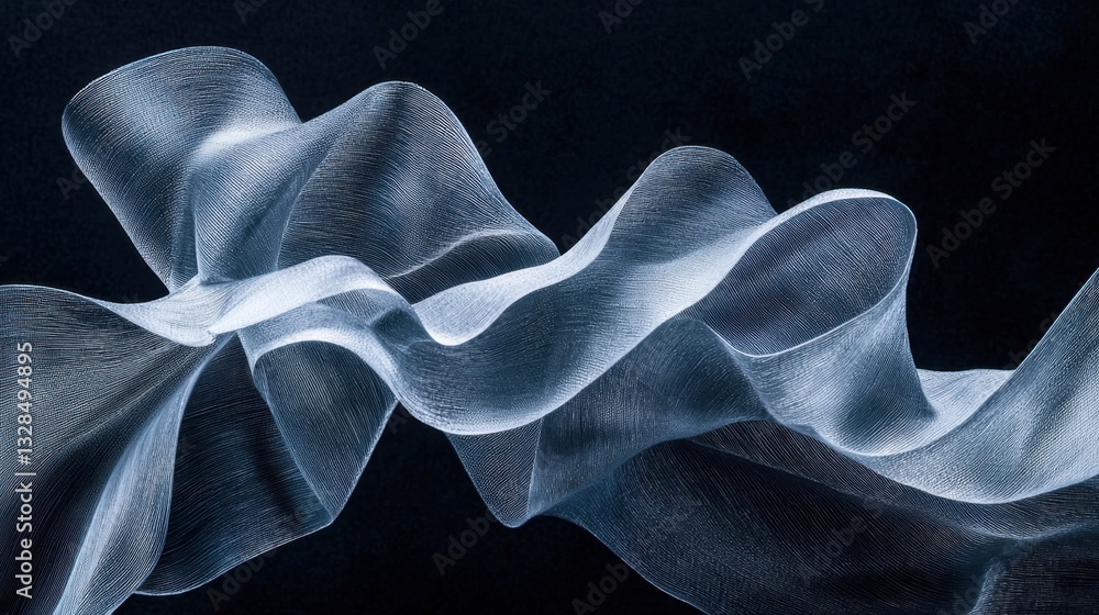 Aufkleber a moody dark blue gradient background with a grainy texture and soft lighting effects for a modern d