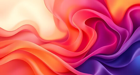 Obraz premium An elegant layout showcasing a blend of smooth, flowing shapes and vibrant colors that reflect the beauty of 