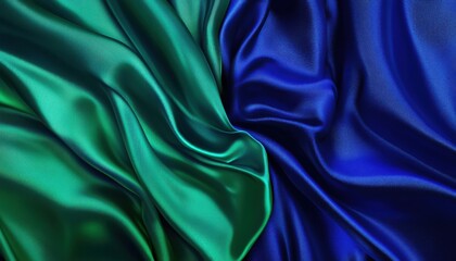 Obraz premium A deep cobalt blue and emerald gradient. Featuring cobalt blue blending into rich emerald green