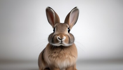 modern bunny illustration with minimalist design