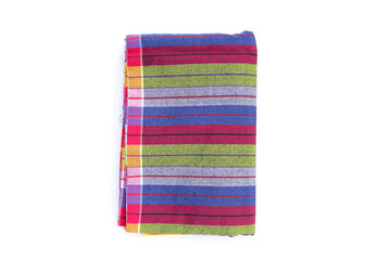 Fototapeta premium Traditional thai loincloth on white background