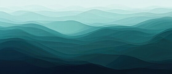 A deep ocean wave abstract gradient background. Featuring dark blues and greens