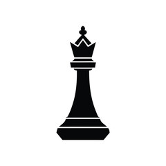 Fototapeta premium black chess king vector illustration